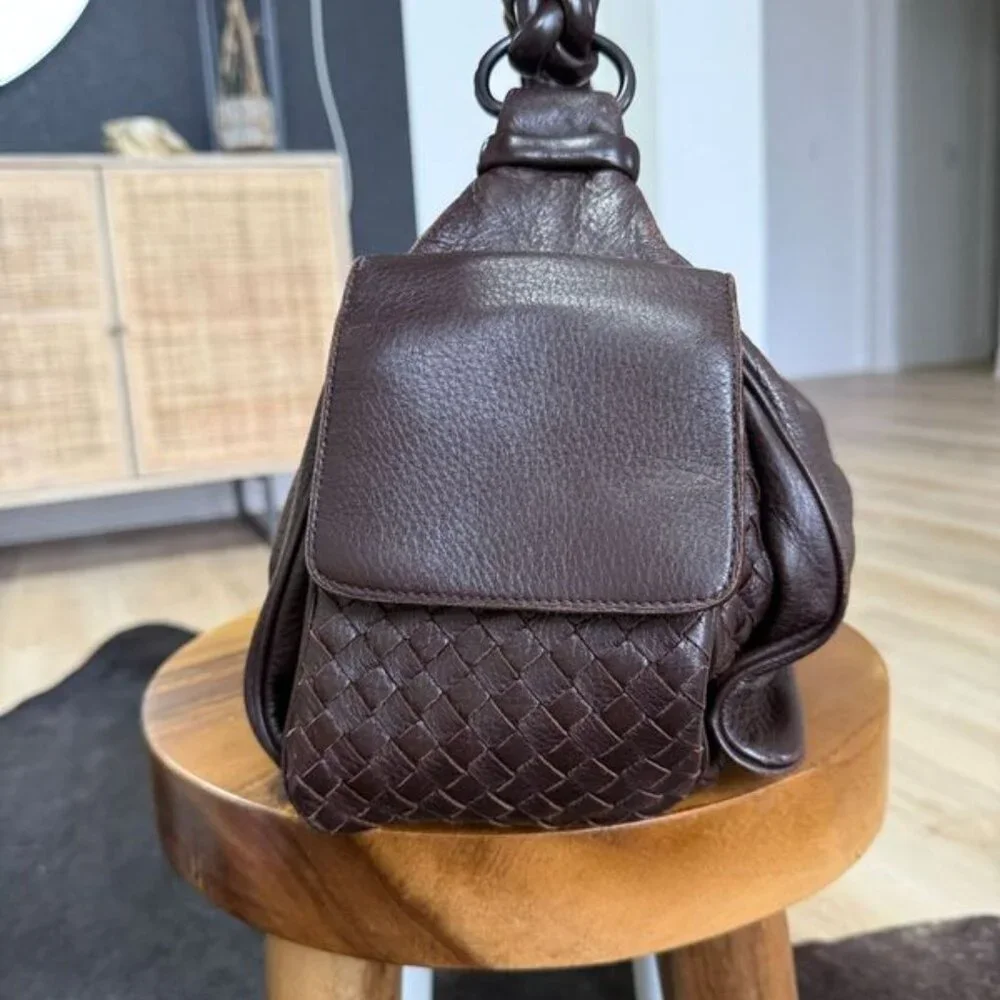 Bottega Veneta Leather Cocker Hobo Bag